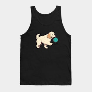 Dog Playing with Ball 01 Tank Top